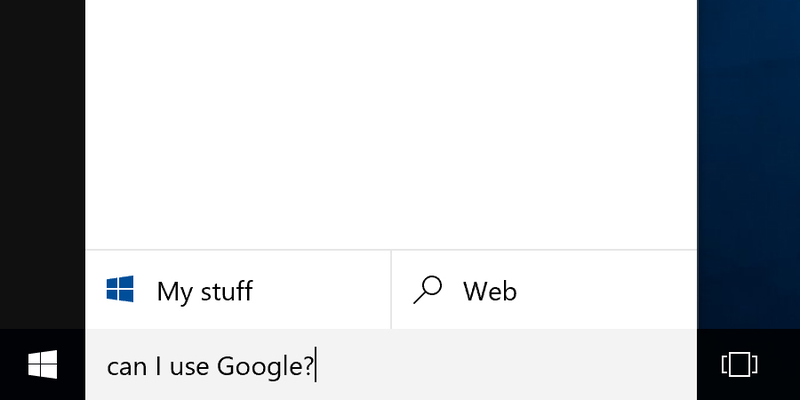Illustration for article titled You Can Make Cortana Ditch Bing for Google in Windows 10